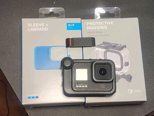 Gopro hero with - 8, extras